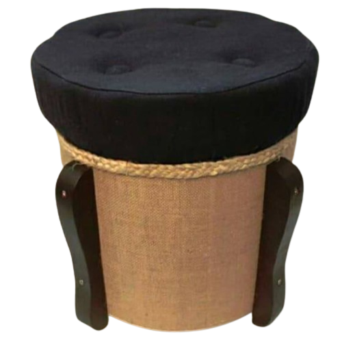 Jute Stool (Blue Top)